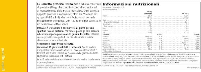 Barrette Proteine Agrumi - immagine 4